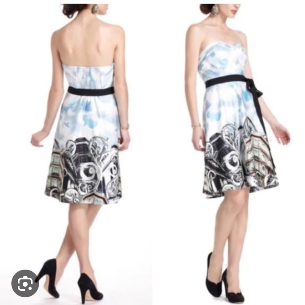 Anthropologie "Skyward Dress" by Moulinette Soeurs Sz 2 Strapless or Strapped